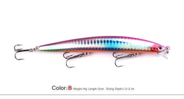 YEM 13cm 13,9gr ÇİFT KARBON ÇELİK KANCALI ürün görseli 1