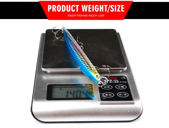 YEM 13cm 13,9gr ÇİFT KARBON ÇELİK KANCALI - Resim 3