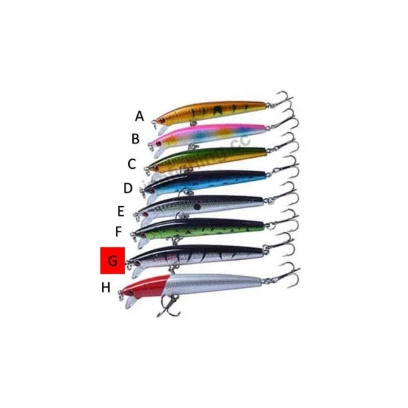 10cm 8,5gr ÇİFT KARBON ÇELİK KANCALI YEM - Resim 2