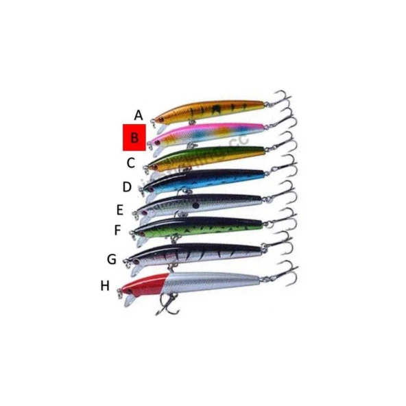 10cm 8,5gr ÇİFT KARBON ÇELİK KANCALI YEM ürün görseli 1