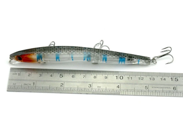 YEM 13 cm 13,9 gr ÇİFT KARBON ÇELİK KANCALI - Resim 6