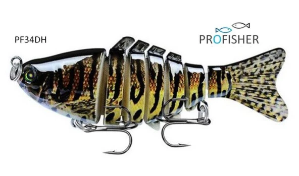 Profisher 7 Eklem 2 Kanca Sahte Balık Yem 15,5 gr 10 cm Bream H