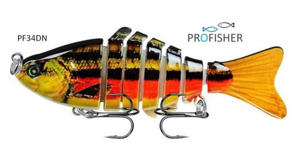 Profisher 7 Eklem 2 Kanca Sahte Balık Yem 15,5 gr 10 cm Bream N