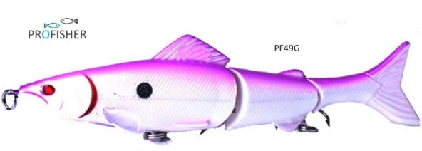 PROFISHER 3 Eklem 2 Kanca Sahte Balık Yem 19 gr 12,5 cm Wing G