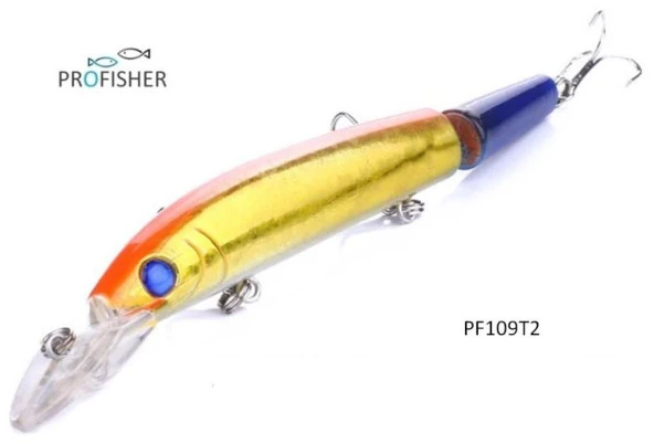 PROFISHER 2 Eklem 3 Kanca Sahte Balık Yem 15 gr 14,5 cm Sub 2 - 1