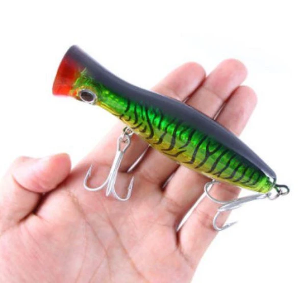 PROFISHER Ton Akya Sert Popper Sahte Yem 43 gr 13 cm Yeşil Gold - 3