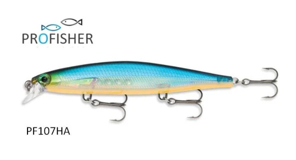 PROFISHER 3 Kanca Sahte Yem Yavaş Çökme 13 gr 11 cm Deep Blue - 1