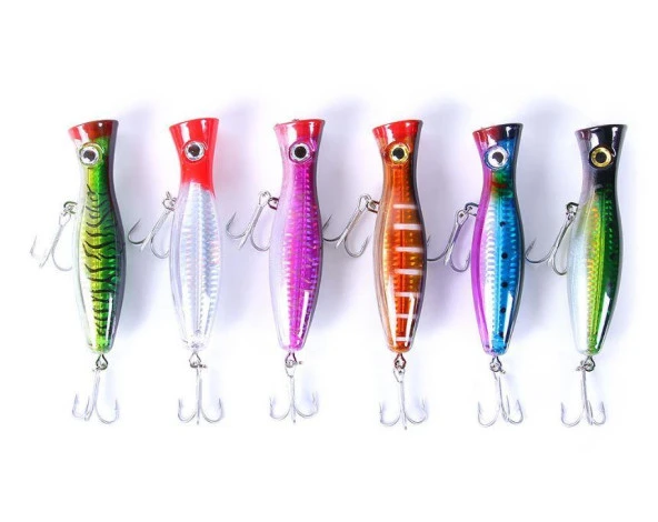 PROFISHER Ton Akya Sert Popper Sahte Yem 43 gr 13 cm Yeşil Gold - 7