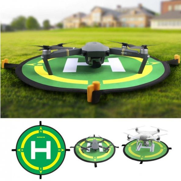 DJI Mavic Mini Evrensel 50 cm Güvenli İniş Pedi Su Geçirmez Helipad