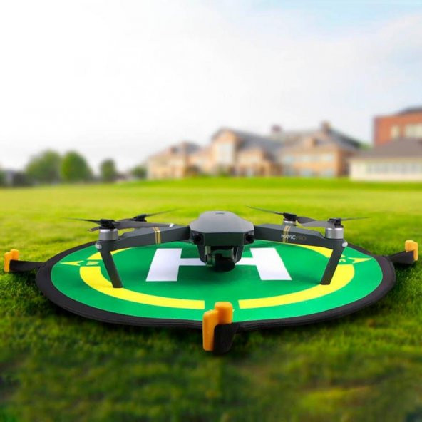 DJI Mavic Pro Platinum Evrensel 50 cm Güvenli İniş Pedi Su Geçirmez Helipad - 8