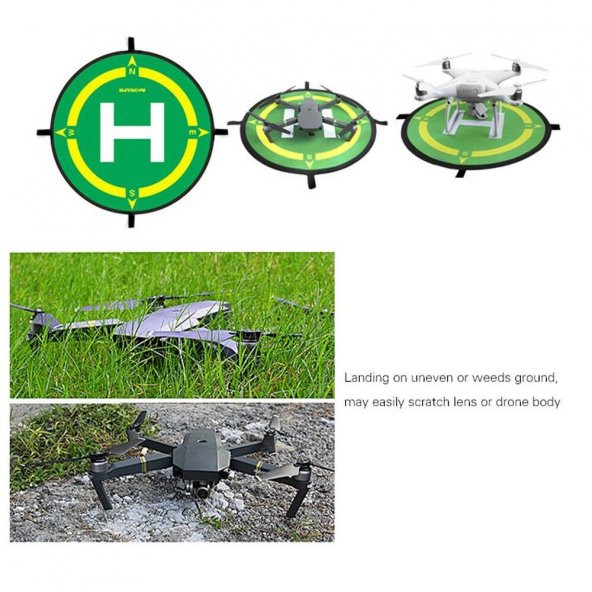 DJI Inspıre Evrensel 50 cm Güvenli İniş Pedi Su Geçirmez Helipad - Resim 7