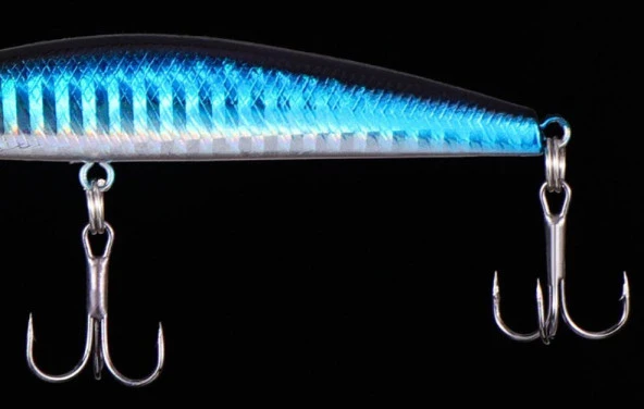 PROFISHER 2 Renk Set 2 Kanca Sahte Balık Yem 8 gr 8,5 cm Salmon - Resim 6