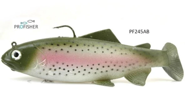 PROFISHER T Kuyruk Silikon Sahte Ala Balık Yem 19 cm 137 gr