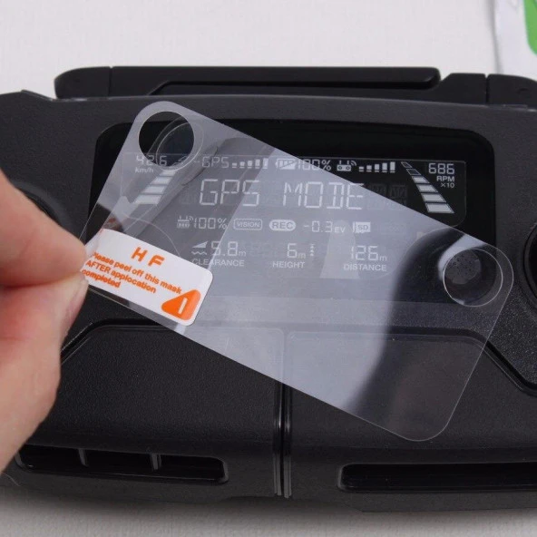 Dji Mavic Pro Uzaktan Kumanda Ekran Koruyucu Film HD Pad 2 Adet Set - Resim 7