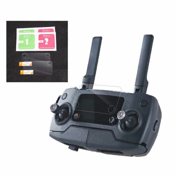 DJI Mavic 2 Zoom Uzaktan Kumanda Ekran Koruyucu Film HD Pad 2 Adet Set - 2