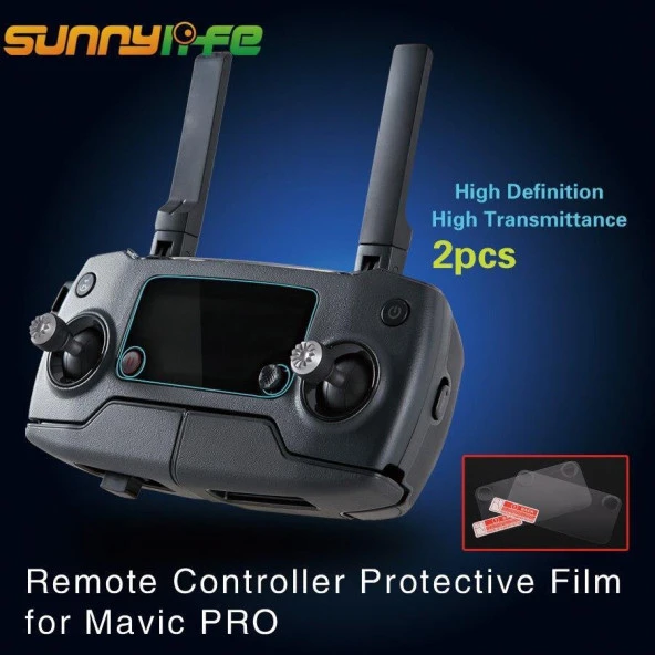 DJI Mavic 2 Zoom Uzaktan Kumanda Ekran Koruyucu Film HD Pad 2 Adet Set - 12