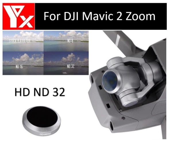 Dji Mavic 2 Zoom Gimbal Kamera Lensi İçin HD ND32 Filtre Nötr Yoğunluk