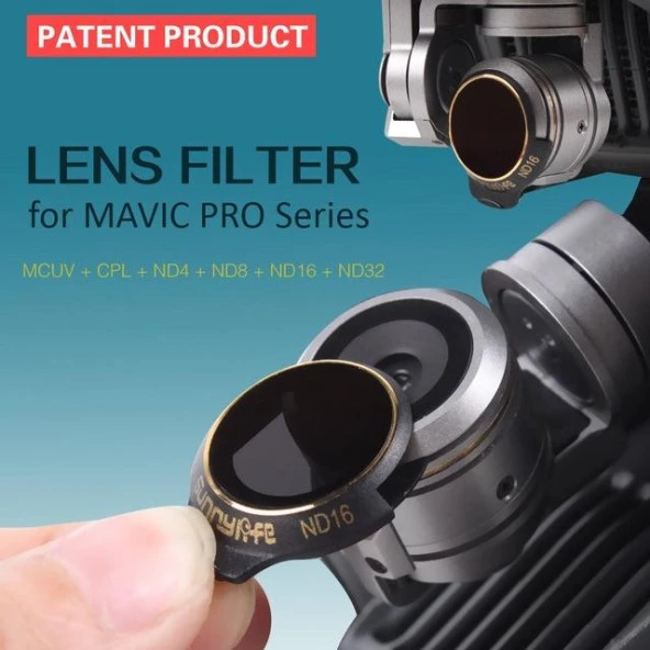 Dji Mavic Pro Kamera İçin Kızaklı Upgrade Versiyon Optik Lens Filtre ND4 - 3