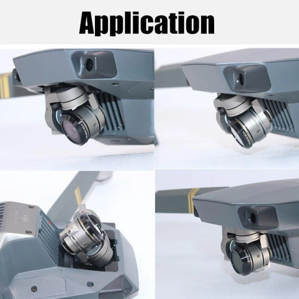 DJI Mavic Pro Alpen White Gimbal Kamera Lensi İçin 3 lü Filtre Set ND4 / ND8 / ND16 2 - 7