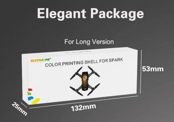 Dji Spark Üst Kapak Renkli Baskılı Yüzey Alevli Baseball Desenli - Resim 4