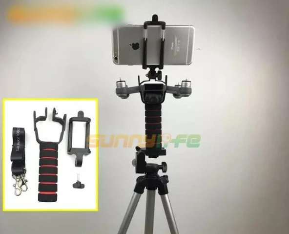 Dji Spark İçin Tek El Gimbal Stabilizatör Kiti Destek Telefon Tutucu Kayışlı - Resim 6