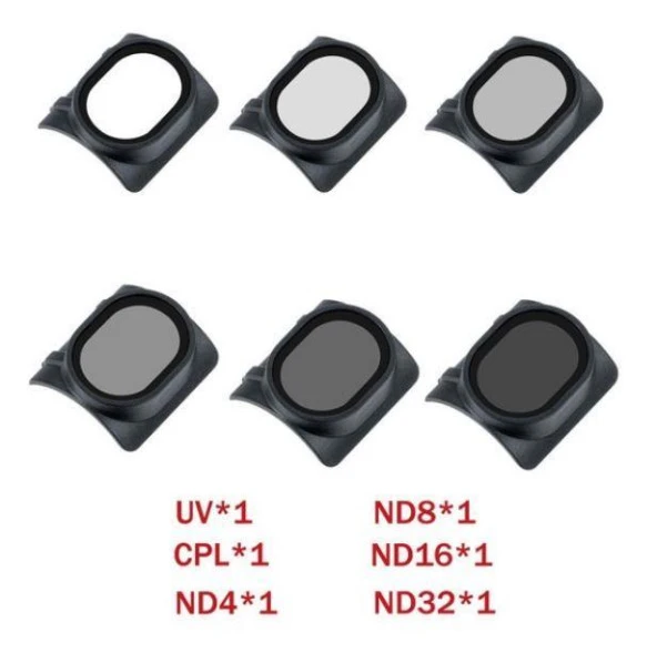 DJI Spark Gimbal Kamera Filtre Lens 6 lı Set - 7