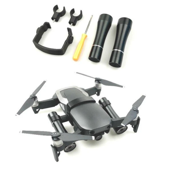 DJI Mavic Air Flaş LED Işık Projektör Açısı Ayarlanabilir Lamba Kiti ürün görseli