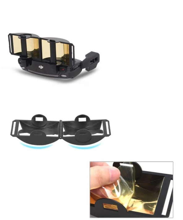 DJI Mavic Mini Katlanabilir Anten Speküler Sinyal Güçlendirici + Kumanda Güneşlik Vizör - Resim 3