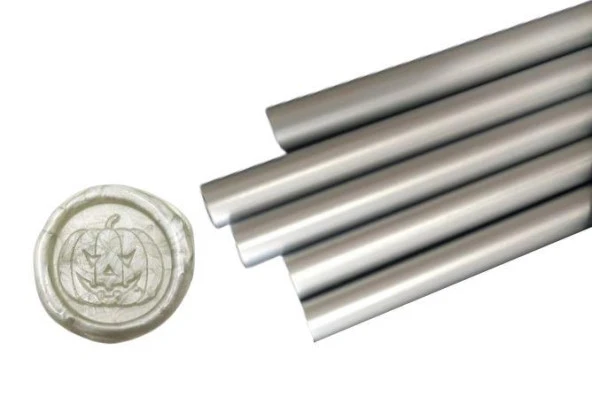 Mühür Mumu Çubuk Sıcak Tutkal 7mm x 20cm 6 lı Metalik Gümüş