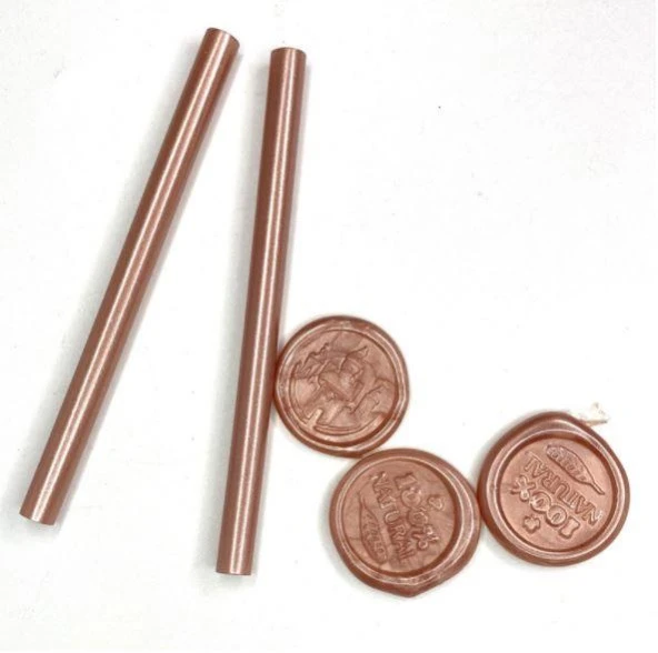Mühür Mumu Çubuk Sıcak Tutkal 7mm x 20cm 6 lı Metalik Rose Gold - 9