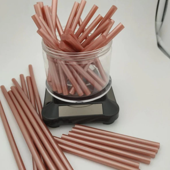 Mühür Mumu Çubuk Sıcak Tutkal 7mm x 20cm 6 lı Metalik Rose Gold - 10