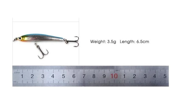 PROFISHER 5 li Set Sert Yapay Balık Yem 3.5g 5 cm Bölmeli Kutu İçinde - 2