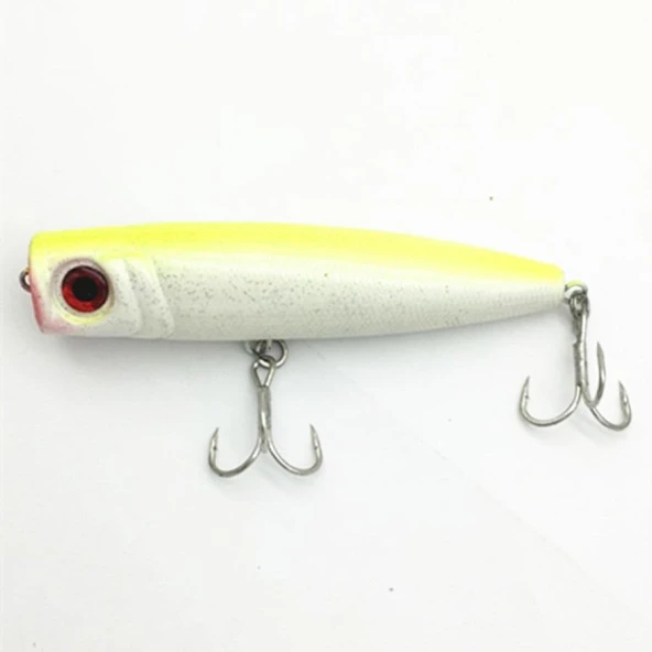 PROFISHER Fosforlu Yüzey Sert Yapay Yem 34 gr 12 cm White-Florecent - Resim 2