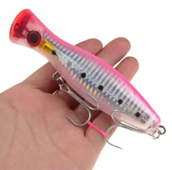 PROFISHER Lüfer Ton Akya Sert Popper Yapay Yem 40 gr 12,5 cm Yüzey - 2