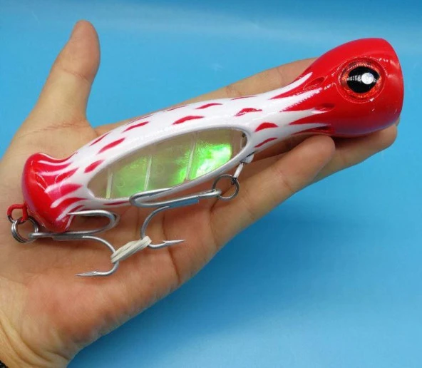 PROFISHER Jet Popper Akya Ton İçin Sert Sahte Sahte Yemi 46 gr 23 cm - Resim 3