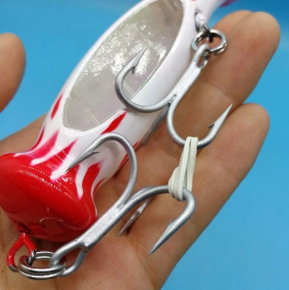 PROFISHER Jet Popper Akya Ton İçin Sert Sahte Sahte Yemi 46 gr 23 cm - Resim 7