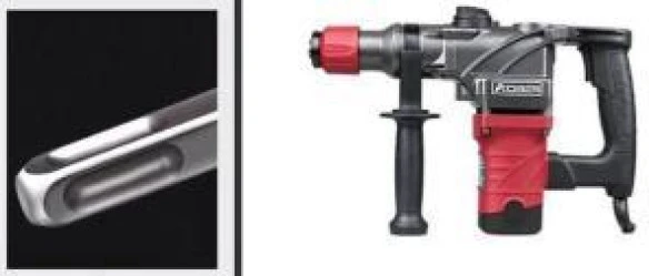 Kare DSS+ Sap Çift Flüt S2 Darbeli Beton Delme Matkap Uç 12x150mm - Resim 2