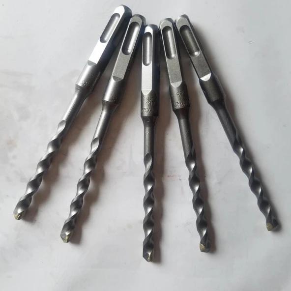 Kare DSS+ Sap Çift Flüt S2 Darbeli Beton Delme Matkap Ucu 8x150mm - Resim 8