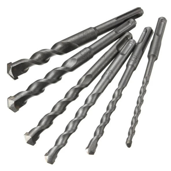 Kare DSS+ Sap Çift Flüt S2 Darbeli Beton Delme Matkap Uç 10x150mm - 9