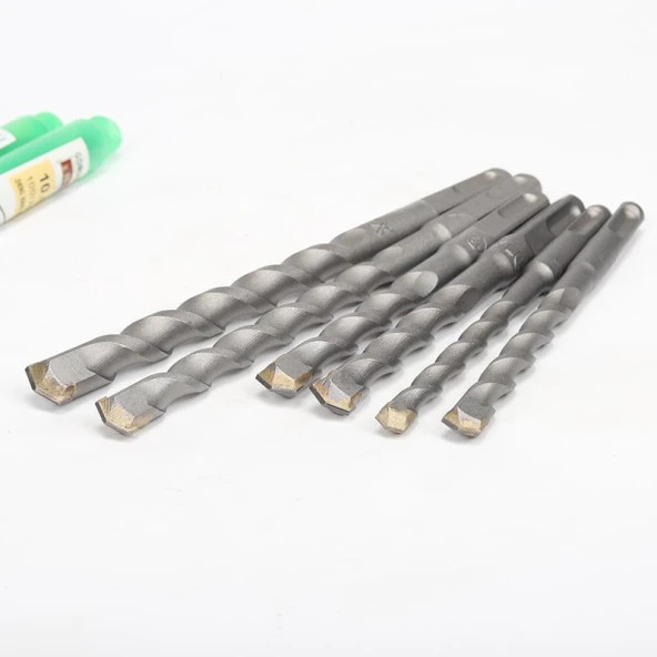 Kare DSS+ Sap Çift Flüt S2 Darbeli Beton Delme Matkap Uç 12x200mm - Resim 4