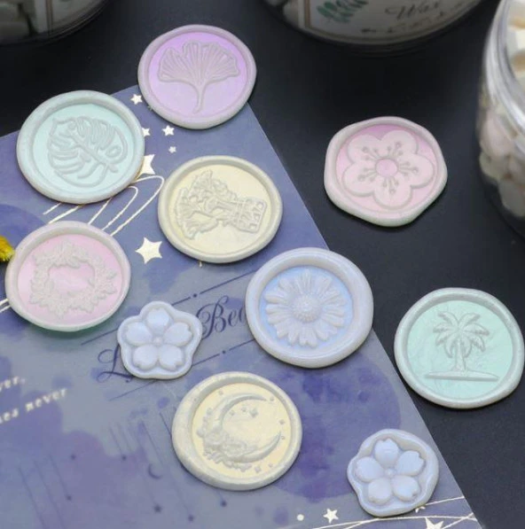 Mühür Mumu 100 Davetiye İçin 300 Boncuk Model 102 Sedef Pembe - Resim 4