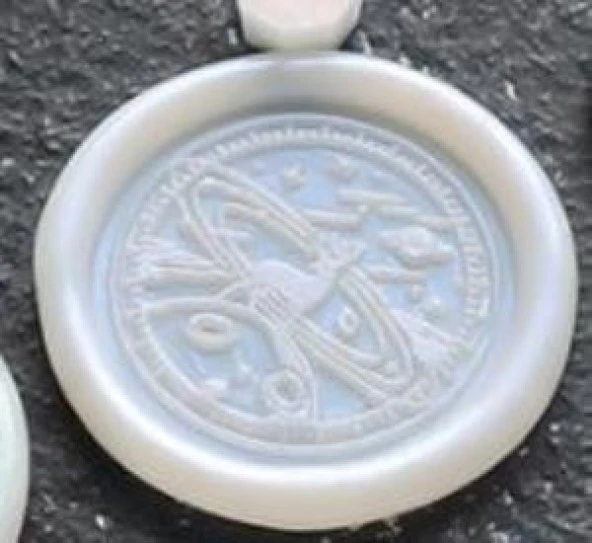 Mühür Mumu 100 Davetiye İçin 300 Boncuk Model 105 Sedef Mavi - Resim 6