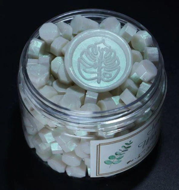 Mühür Mumu 100 Davetiye İçin 300 Boncuk Model 106 Sedef Yeşil - Resim 8