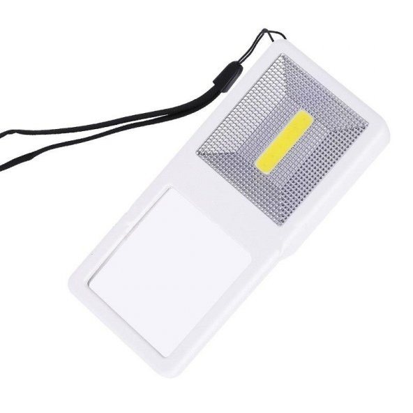 Büyüteç El Feneri 3X Büyütme 7 LED Işık Taşınabilir Dikdörtgen - 3