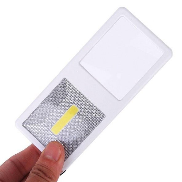 Büyüteç El Feneri 3X Büyütme 7 LED Işık Taşınabilir Dikdörtgen - 4