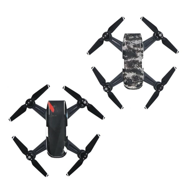 DJI Spark Su Geçirmez Premium PVC Sticker Çıkartma Desert - Resim 5