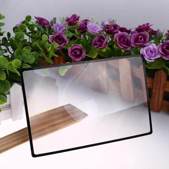 X3 Esnek A5 PVC Büyüteç Levha 180X120mm Kitap Sayfa Büyütme - 3