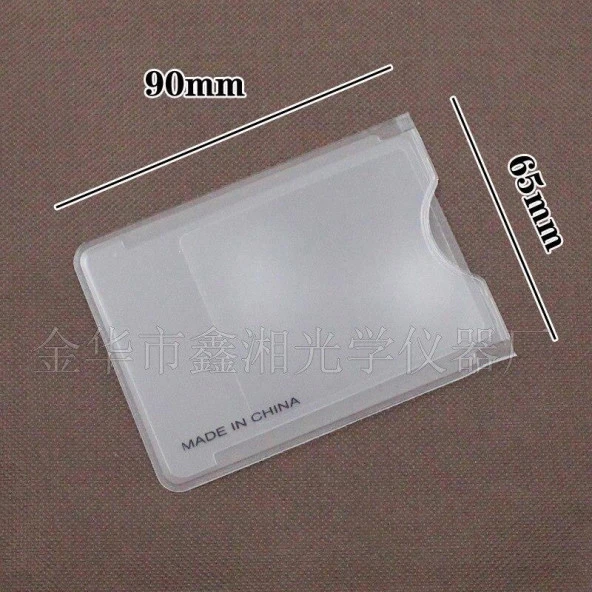 3X İnce Kart Büyüteç PVC Plastik Şeffaf - 5