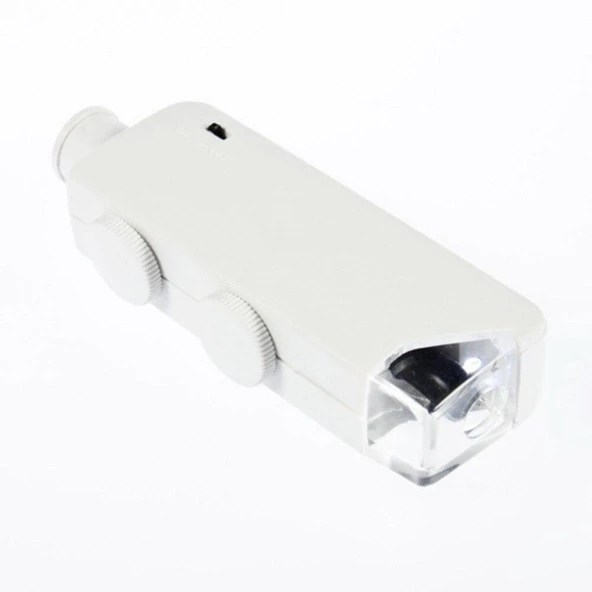 160-200X Beyaz Cep Optik Mikroskop El Büyüteç Aydınlatmalı Yakınlaştırmalı - 12