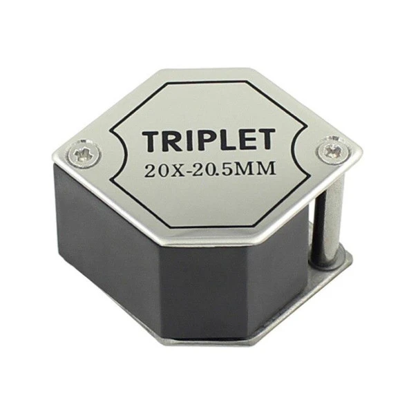 20X Katlanır Büyüteç 20.5mm Optik Cam Lens Metal Kasa - 3